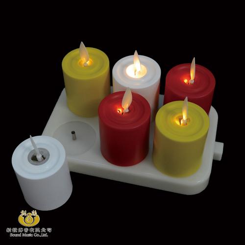 LED仿真充電式電子蠟燭(10日充電款 精裝六入版) YX108