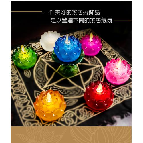 台灣原創設計LED電子燭燈 電子蠟燭 LED蠟燭燈 琉璃心燈 蓮花燈蓮心燈仿真蠟燭 節能省電 D300